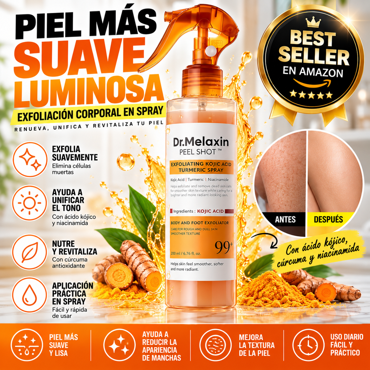 Dr. Melaxin Peel Shot™ – Spray Exfoliante